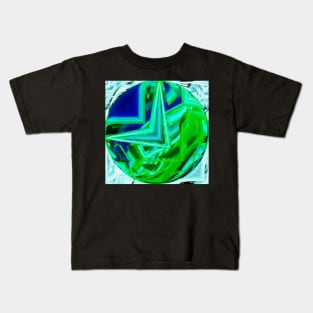 A blue and green globe Kids T-Shirt